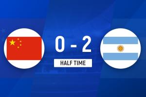 半场-U17国足暂0-2阿根廷U17 U17国足4分钟丢球李家润送点